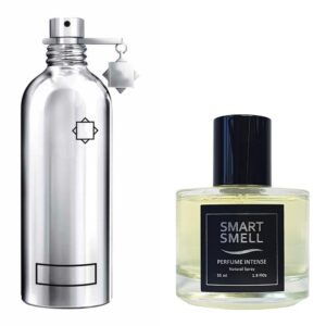 Духи-интенс в стекле 55 мл c аналогом Montale, Wild Pears. Товар на фото справа, слева - пример оригинального флакона.