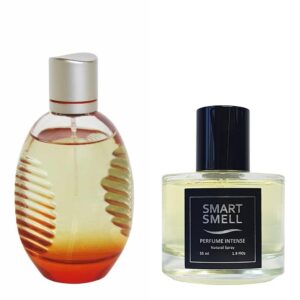 Духи-интенс в стекле  55 мл c аналогом Lacoste, Hot Play. Товар на фото справа, слева - пример оригинального флакона.