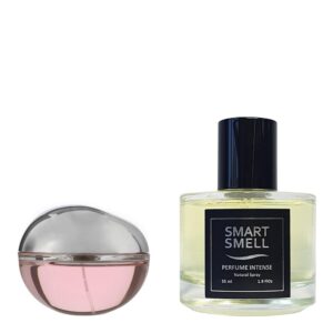 Духи-интенс 55 мл, серия "Grace" c аналогом Donna Karan, DKNY Be Delicious Fresh Blossom. Товар на фото справа, слева - пример оригинального флакона.