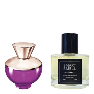 Духи-интенс 55 мл, серия "Grace" c аналогом Versace, Versace Pour Femme Dylan Purple. Товар на фото справа, слева - пример оригинального флакона.