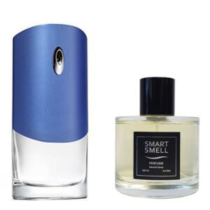 Духи в стекле 105 мл c аналогом Givenchy, Givenchy Pour Homme Blue Label. Товар на фото справа, слева - пример оригинального флакона.