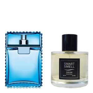 Духи у склі 105 мл з аналогом Versace, Versace Man Eau Fraiche. Товар на фото праворуч, ліворуч - приклад орігінального флакону.