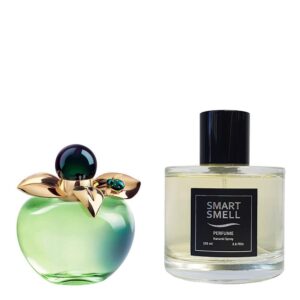 Духи в стекле 105 мл c аналогом Nina Ricci, Bella. Товар на фото справа, слева - пример оригинального флакона.