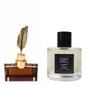 Духи в стекле 105 мл c аналогом Arabian Oud, Resala. Товар на фото справа, слева - пример оригинального флакона.