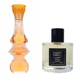 Духи в стекле 105 мл c аналогом Salvador Dali, Dalissime. Товар на фото справа, слева - пример оригинального флакона.