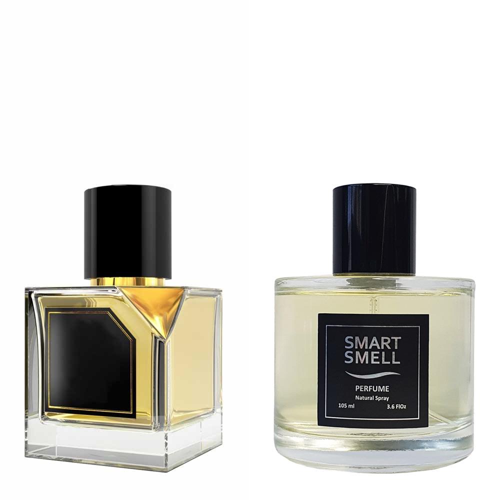 Духи у склі 105 мл з аналогом Vertus, Narcos'is. Товар на фото праворуч, ліворуч - приклад орігінального флакону.