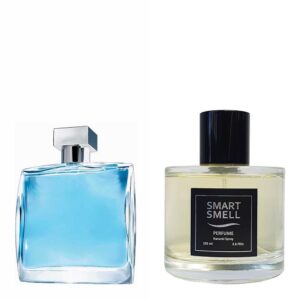 Духи в стекле 105 мл c аналогом Azzaro, Chrome. Товар на фото справа, слева - пример оригинального флакона.