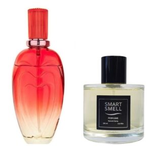 Духи в стекле 105 мл c аналогом Escada, Tropical Punch. Товар на фото справа, слева - пример оригинального флакона.