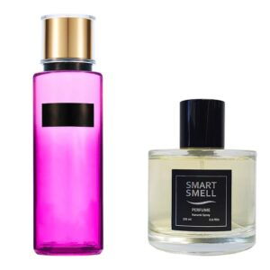 Духи в стекле 105 мл c аналогом Victoria's Secret, Love addict. Товар на фото справа, слева - пример оригинального флакона.