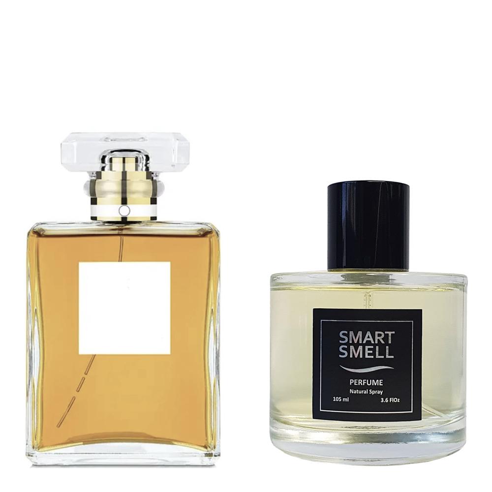 Духи 105 мл, серия "Grace" c аналогом Chanel, Chanel No 5. Товар на фото справа, слева - пример оригинального флакона.