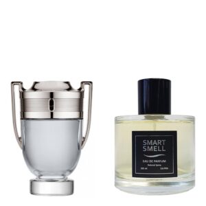 Парфумерна вода у склі 105 мл з аналогом Paco Rabanne, Invictus. Товар на фото праворуч, ліворуч - приклад орігінального флакону.