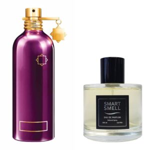 Парфюмерная вода в стекле 105 мл c аналогом Montale, Intence Cafe. Товар на фото справа, слева - пример оригинального флакона.