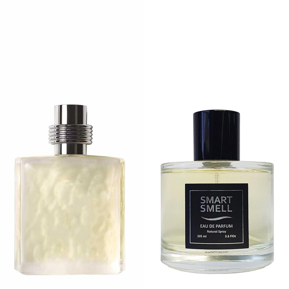 Парфумерна вода у склі 105 мл з аналогом Cerruti, 1881 Amber pour Homme. Товар на фото праворуч, ліворуч - приклад орігінального флакону.