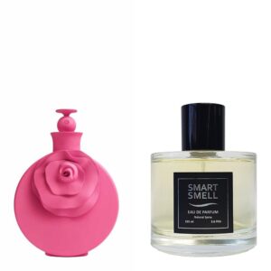 Парфюмерная вода в стекле 105 мл c аналогом Valentino, Valentina Pink. Товар на фото справа, слева - пример оригинального флакона.