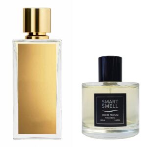 Парфюмерная вода в стекле 105 мл c аналогом Marc-Antoine Barrois, Ganymede. Товар на фото справа, слева - пример оригинального флакона.