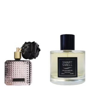 Парфумерна вода у склі 105 мл з аналогом Victoria's Secret, Scandalous. Товар на фото праворуч, ліворуч - приклад орігінального флакону.