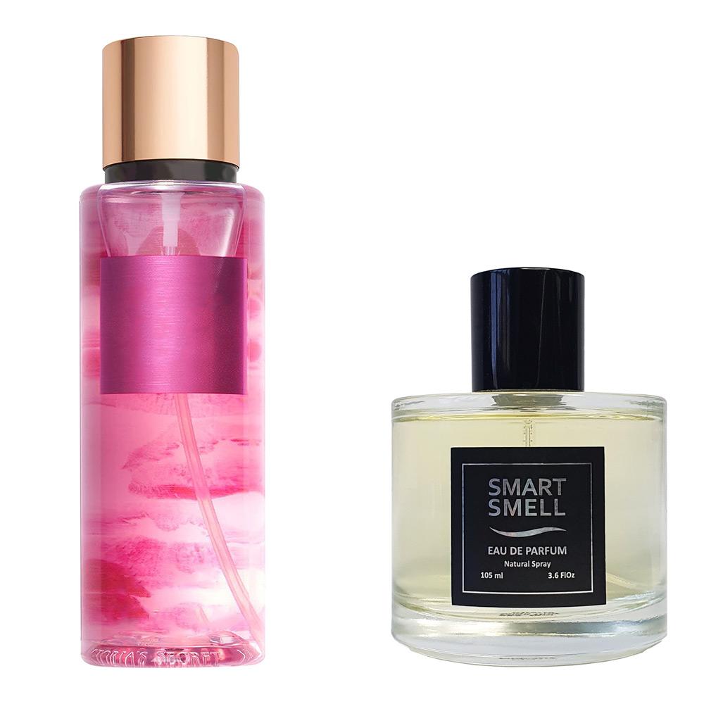 Парфюмерная вода 105 мл, серія "Grace" з аналогом Victoria's Secret, Pure Seduction. Товар на фото праворуч, ліворуч - приклад орігінального флакону.