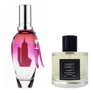 Парфюмерная вода 105 мл, серия "Grace" c аналогом Escada, Sexy Graffiti 2002. Товар на фото справа, слева - пример оригинального флакона.