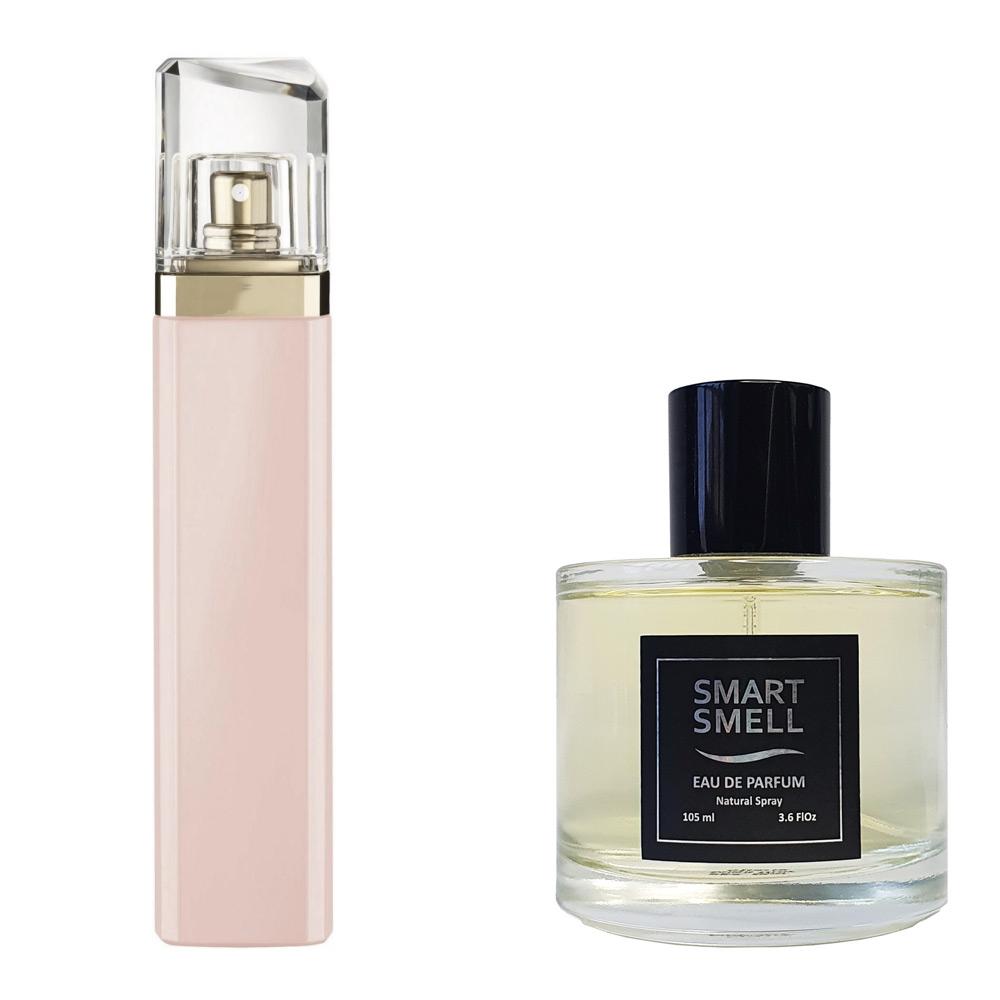 Парфюмерная вода 105 мл, серия "Grace" c аналогом Hugo Boss, Boss Ma Vie рour Femme. Товар на фото справа, слева - пример оригинального флакона.