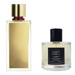 Парфюмерная вода 105 мл, серия "Grace" c аналогом Marc-Antoine Barrois, Tilia. Товар на фото справа, слева - пример оригинального флакона.