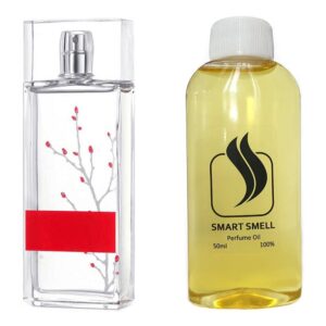 Парфюмерный концентрат  50 мл c аналогом Armand Basi, In Red. Товар на фото справа, слева - пример оригинального флакона.