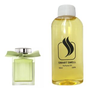 Парфюмерный концентрат  50 мл c аналогом Chloe, L'Eau de Chloe. Товар на фото справа, слева - пример оригинального флакона.