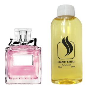Парфюмерный концентрат  50 мл c аналогом Christian Dior, Miss Dior Blooming Bouquet. Товар на фото справа, слева - пример оригинального флакона.