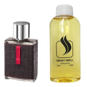 Парфюмерный концентрат  50 мл c аналогом Carolina Herrera, CH Men. Товар на фото справа, слева - пример оригинального флакона.