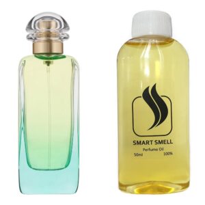 Парфюмерный концентрат  50 мл c аналогом Hermes, Un Jardin Sur Le Nil. Товар на фото справа, слева - пример оригинального флакона.