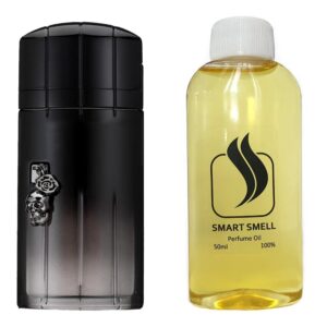 Парфюмерный концентрат  50 мл c аналогом Paco Rabanne, Black XS L'Exces for Him. Товар на фото справа, слева - пример оригинального флакона.