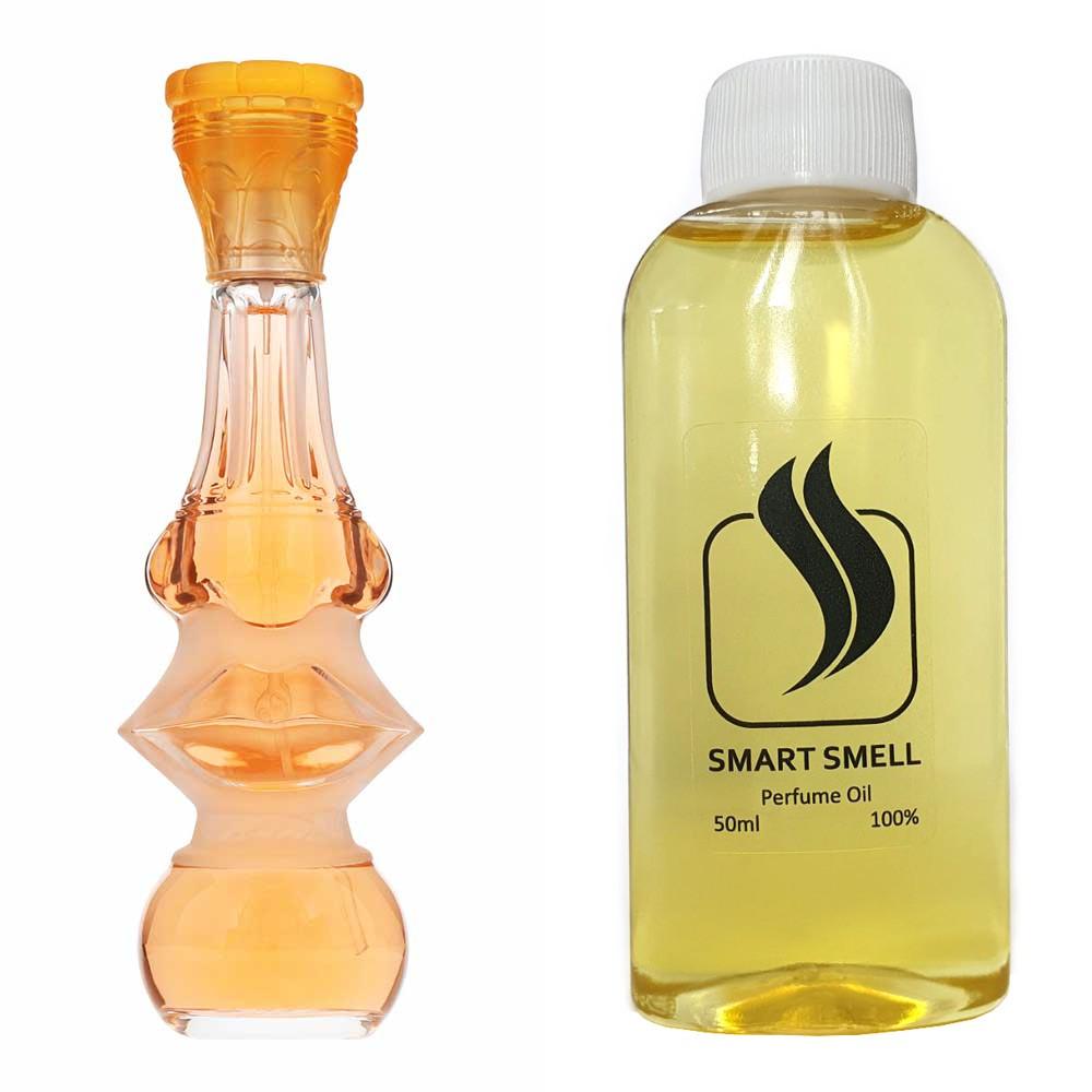 Парфюмерный концентрат 50 мл c аналогом Salvador Dali, Dalissime. Товар на фото справа, слева - пример оригинального флакона.