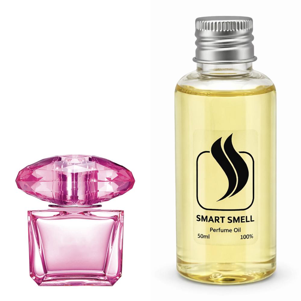 Парфумерний концентрат 50 мл з аналогом Versace, Bright Crystal Absolu. Товар на фото праворуч, ліворуч - приклад орігінального флакону.